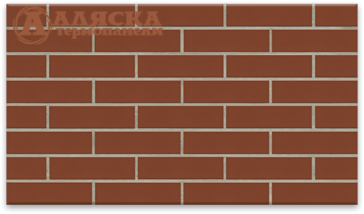 Фасадные термопанели Аляска серия Элевация 07. Rot glatt купить в Омске