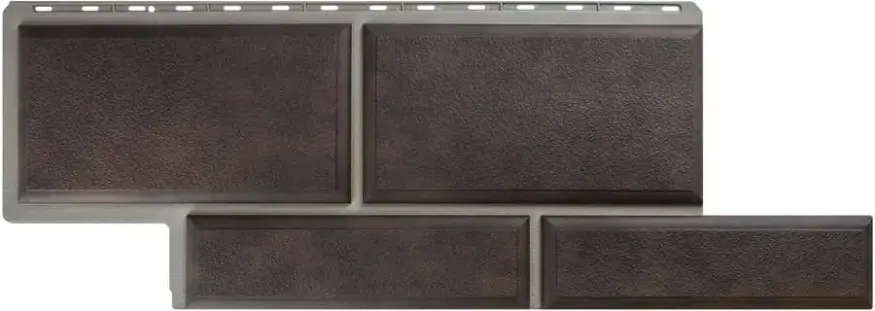 Фасадная панель Альта-Профиль Флорентийский камень Коричневый купить в Омске