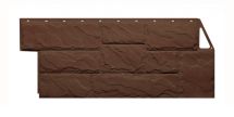 Фасадные панели Fineber, Крупный камень, Коричневый цвет