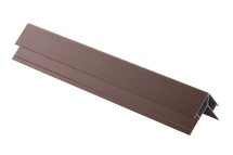 Алюминиевый наружный угловой элемент, бурый.