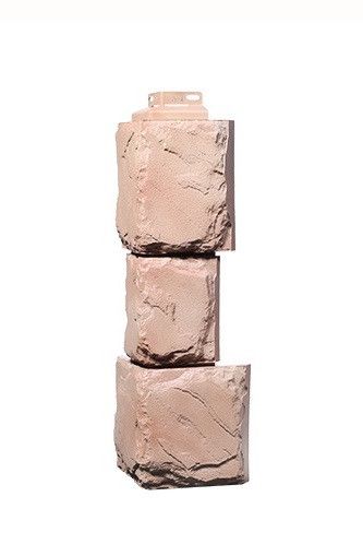 Угол Фасадного Облицовочного Материала Серии «Камень крупный» Цвет Терракота купить в Омске