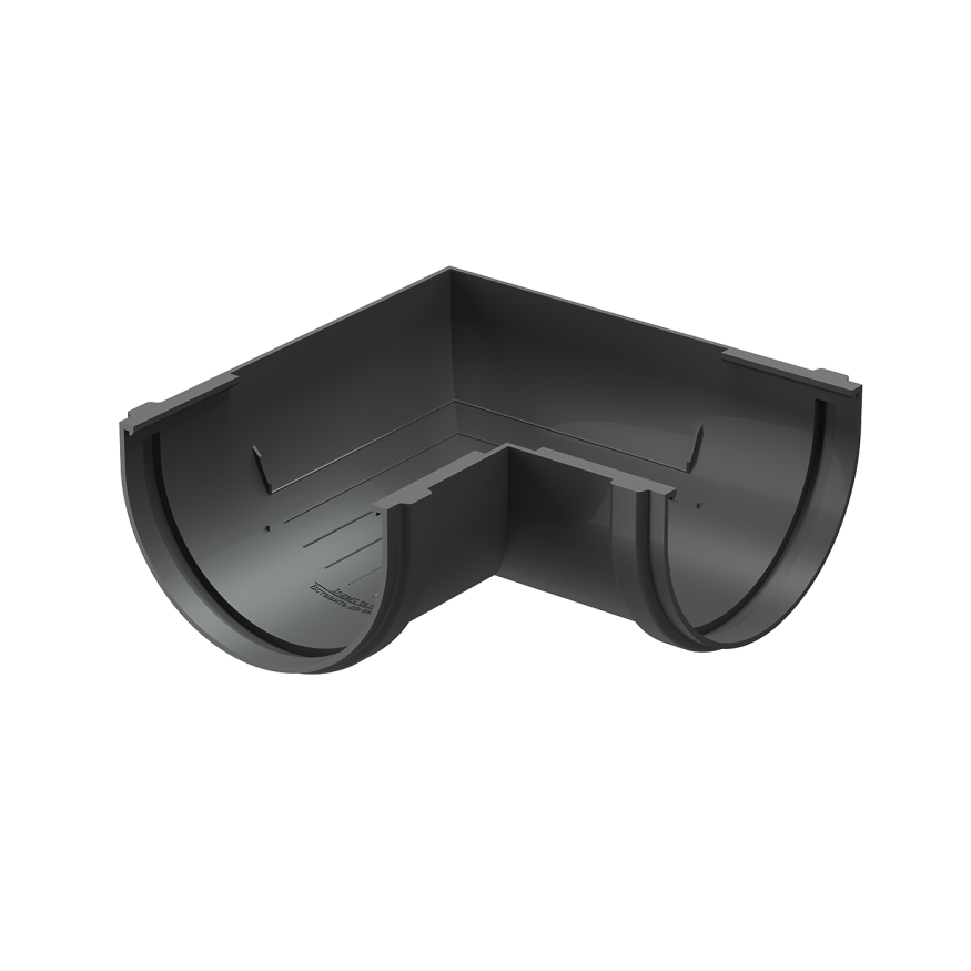 Угол желоба универсальный 90° Docke Standard, Серый купить в Омске