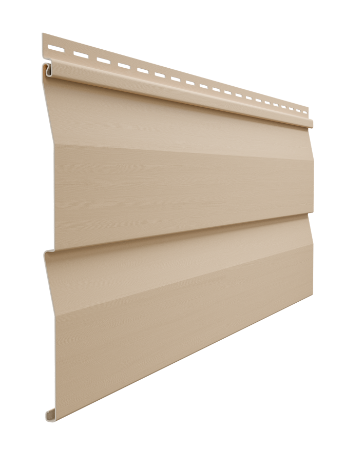 Виниловый сайдинг Docke, Корабельный брус D4.5D STANDARD, Крем-брюле купить в Омске