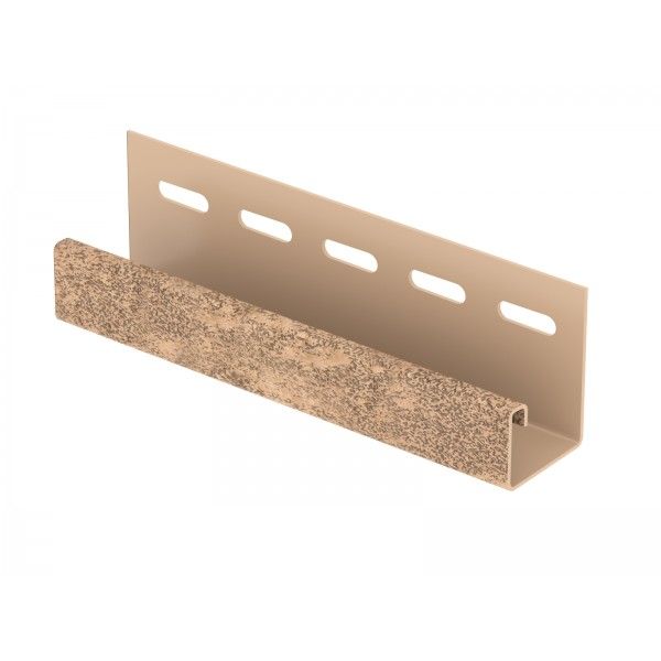 J-планка Ю-пласт Стоун Хаус Кирпич, Бежевый  купить в Омске