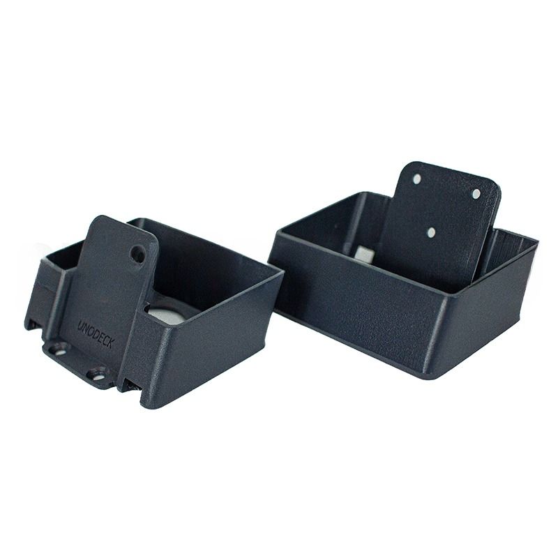 Крепление для перил наклонное алюминиевое GardenParkett, Графит купить в Омске