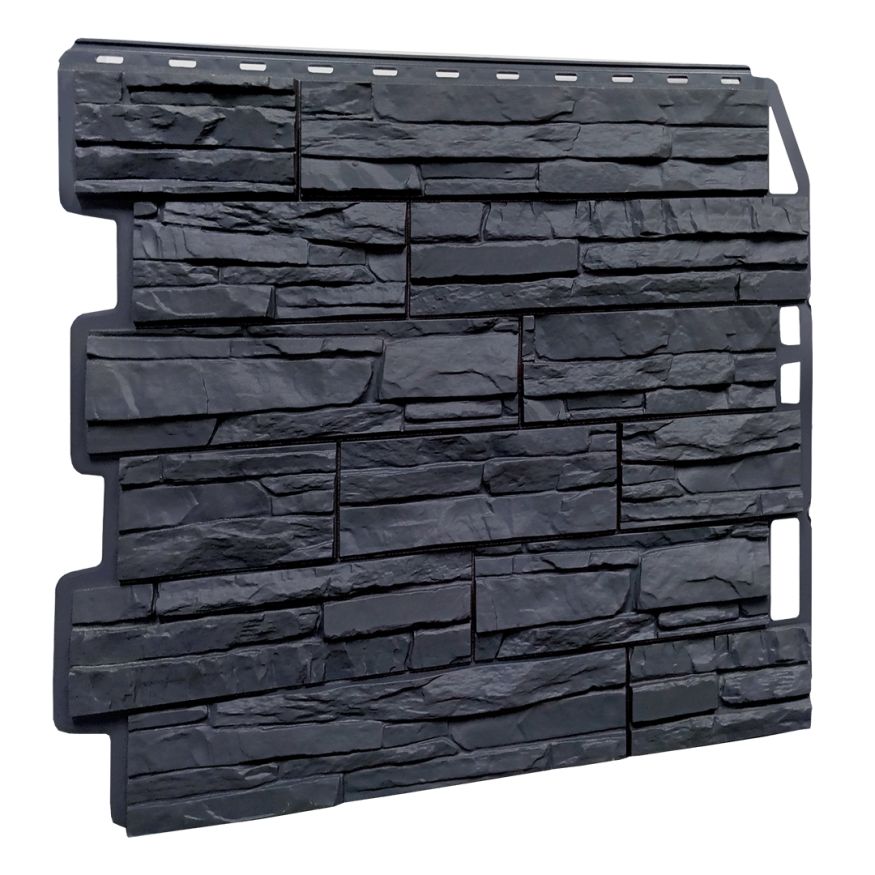 Фасадная панель FineBer Скол, Асфальт купить в Омске