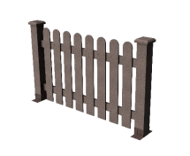 Ограждение декоративное ДПК GRINDERDECO Сежурне в цвете венге