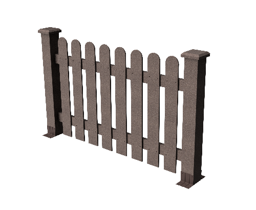 Ограждение декоративное ДПК GRINDERDECO Сежурне в цвете венге купить в Омске