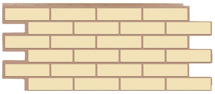 Фасадная панель T-Сайдинг, Кирпич Модерн Желтый купить в Омске