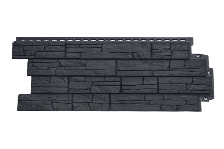 Фасадная панель Grand Line, Сланец Classic, Графит купить в Омске