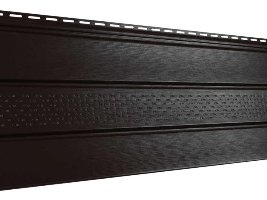 Софит PRO классический Ю-пласт, Коричневый (с частичной перфорацией) купить в Омске