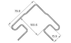 Наружный угол Tecos Ardennes Сирень купить в Омске
