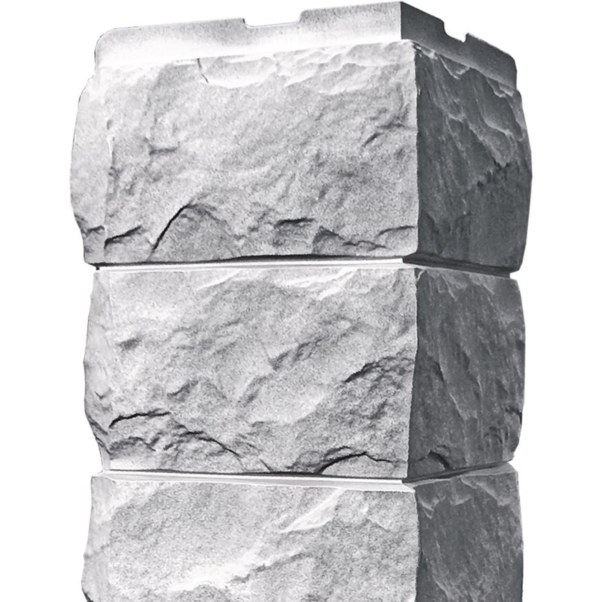 Наружный угол FineBer Скол, Светло-серый купить в Омске