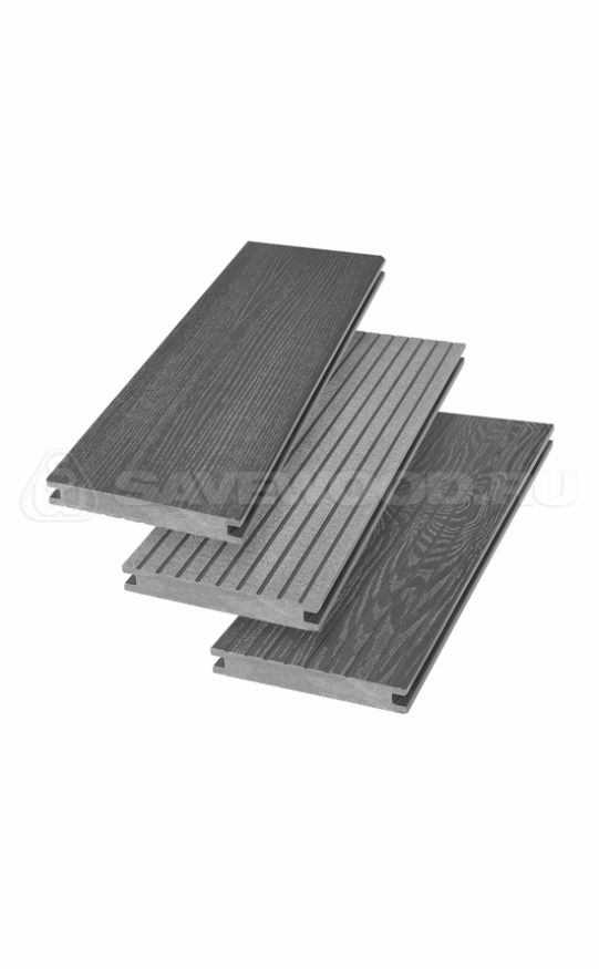 Террасная доска ДПК SaveWood, SW Fraxinus (R), Графит купить в Омске