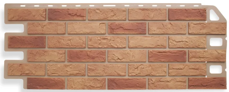 Фасадная панель Альта-профиль, Кирпич, Бежевый комби купить в Омске