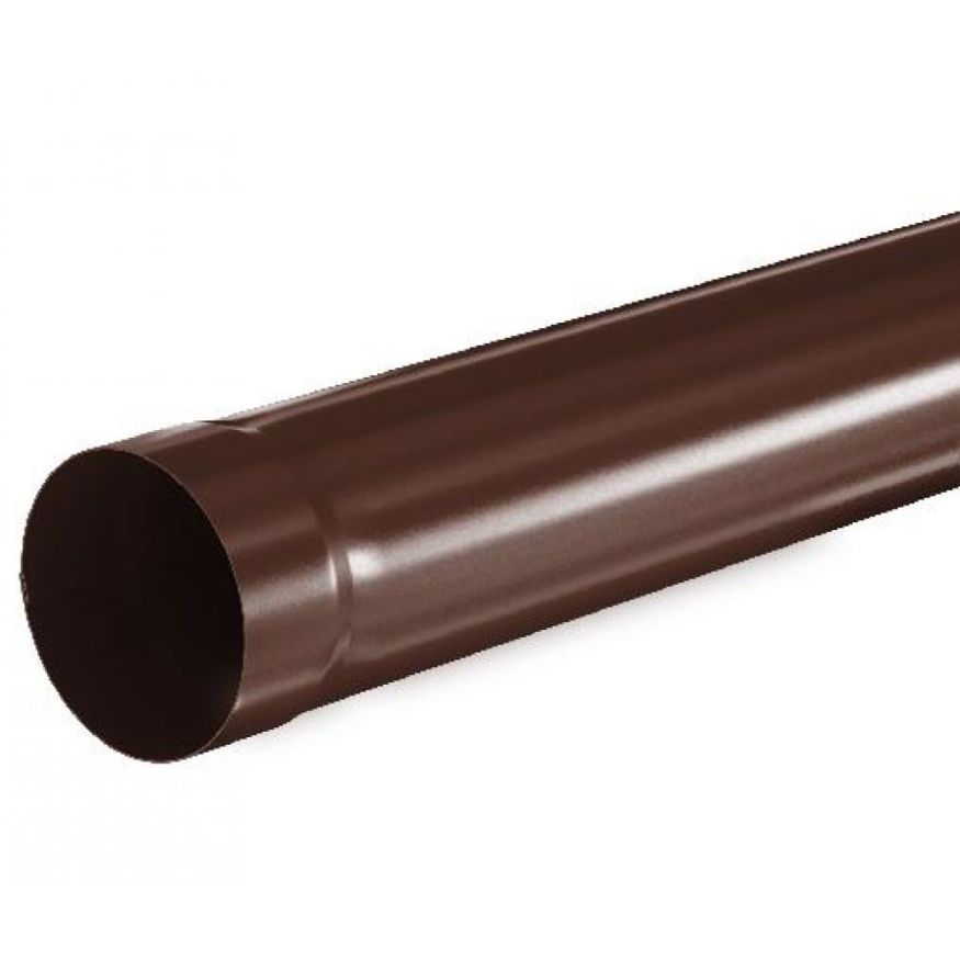 Водосточная труба Aquasystem, RAL 8017, коричневая, 1.00 м, 125/90. купить в Омске