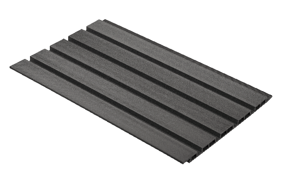 Фасадная панель GRINDERDECO, ДПК, двухсторонняя, цвет Серый базальт купить в Омске