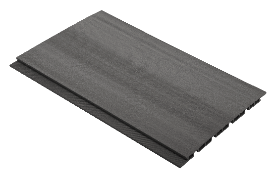 Фасадная панель GRINDERDECO, ДПК, двухсторонняя, цвет Серый базальт купить в Омске