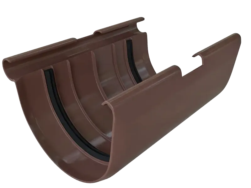 Муфта для желоба Альта-Профиль, цвет Коричневый Элит. купить в Омске