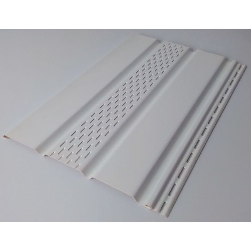 Софит Тройной с частичной перфорацией Tecos Белый купить в Омске