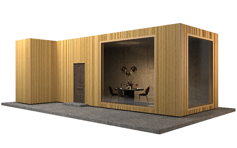 Фасадная панель GRINDERDECO, ДПК, двухсторонняя, текстура Песчаник. купить в Омске