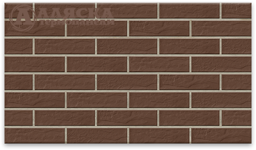 Фасадные термопанели Аляска серия Элевация 16. Braun rustik купить в Омске