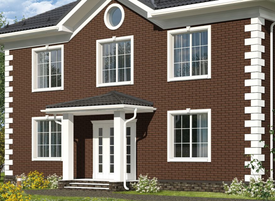 Фасадные термопанели Аляска серия Элевация 16. Braun rustik купить в Омске