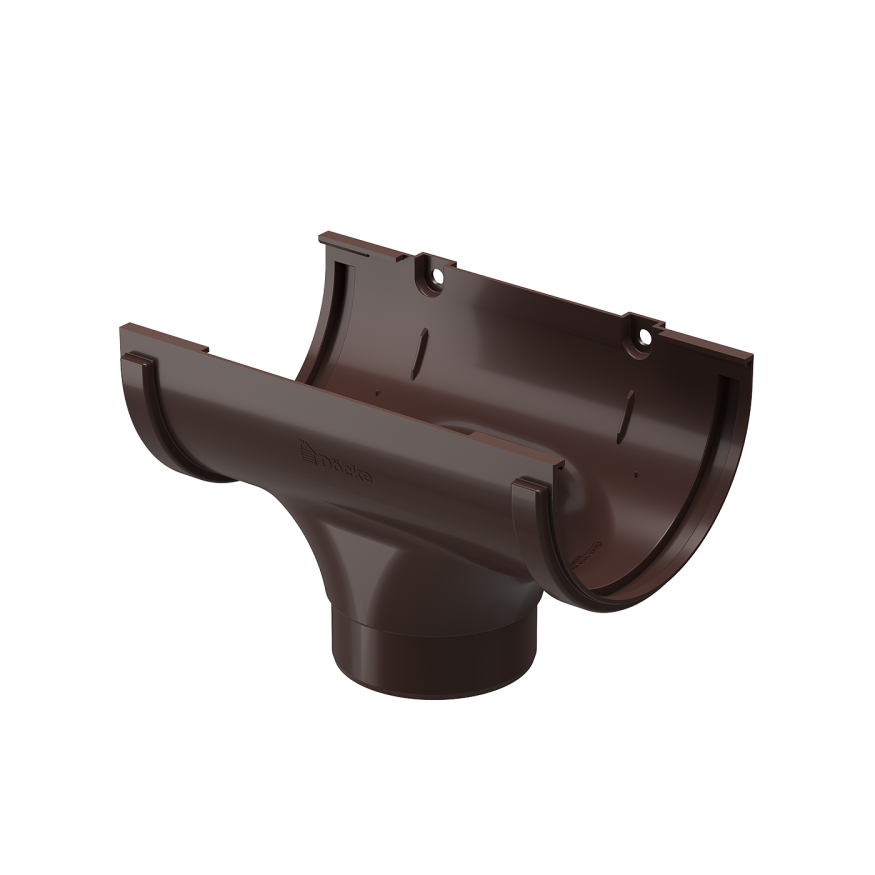 Водосточная воронка Docke Standard, цвет тёмный коричневый купить в Омске