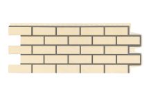 Фасадная панель Grand Line, Состаренный кирпич Design, Бежевый, шов RAL 7006