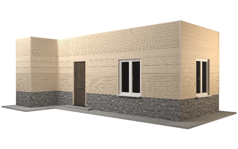 Фасадная панель GRINDERDECO, ДПК, двухсторонняя, Дуб выбеленный. купить в Омске