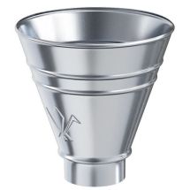 Водосборная воронка круглая Aquasystem, оцинкованная 125/90