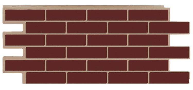 Фасадная панель T-Сайдинг, Кирпич Модерн Коричневый купить в Омске