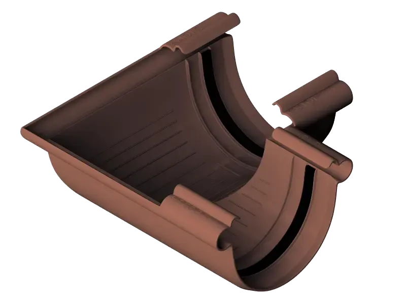 Угол желоба 90°, Альта-Профиль, Элит Коричневый купить в Омске