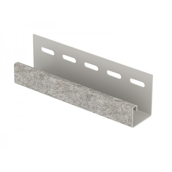 J-планка Ю-Пласт Стоун Хаус Сланец, Светло-серый  купить в Омске