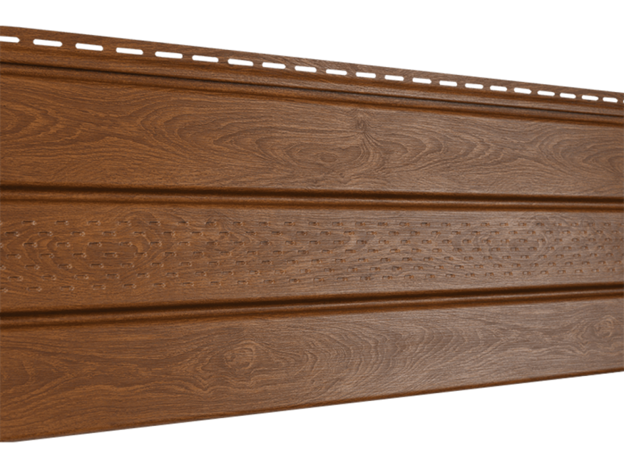 Софит PRO под дерево, Ю-пласт, Золотой дуб (с частичной перфорацией) купить в Омске