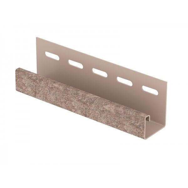 J-планка Ю-Пласт Стоун Хаус Сланец, Бурый купить в Омске