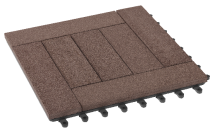 Модульный ДПК паркет GRINDERDECO Комфорт 6 в цвете Шоколад