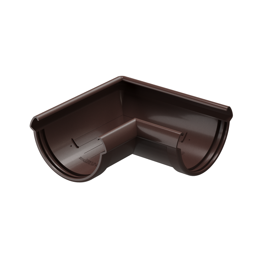 Угол желоба 90˚ Docke Lux, Шоколад купить в Омске