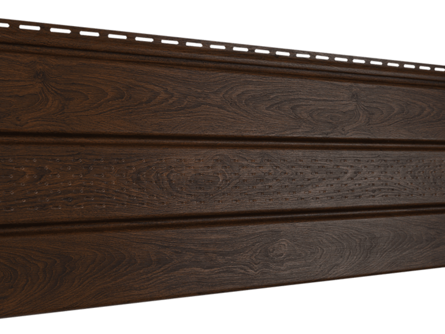 Софит PRO под дерево, Ю-пласт, Тёмный орех (без перфорации) купить в Омске