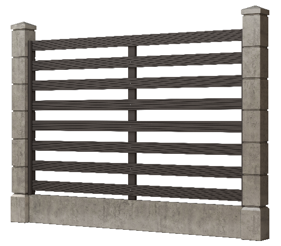 Заборная доска GRINDERDECO, ДПК, шлифованная цвет Асфальт. купить в Омске