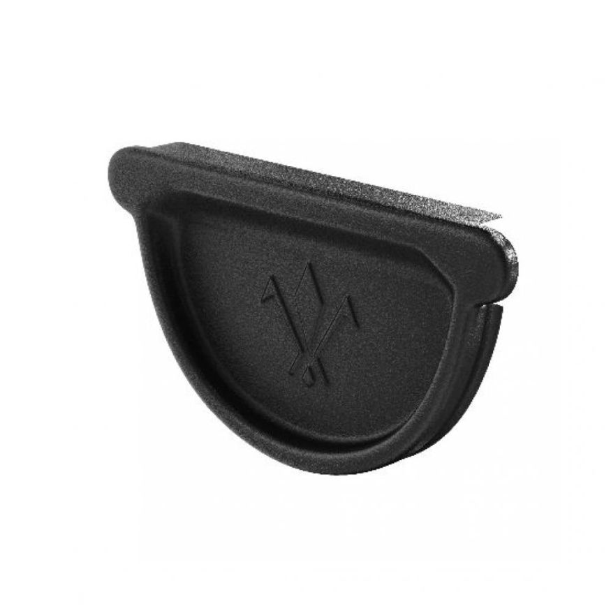 Заглушка Aquasystem универсальная с резиновым уплотнителем, RAL 9005 Черный 125/90 купить в Омске