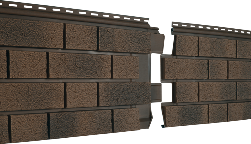 Фасадная панель Ю-пласт Стоун Хаус S-Lock Клинкер Балтик, Магма купить в Омске