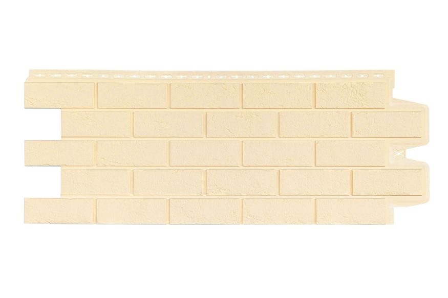 Фасадная панель Grand Line, Состаренный кирпич Classic, Бежевый купить в Омске