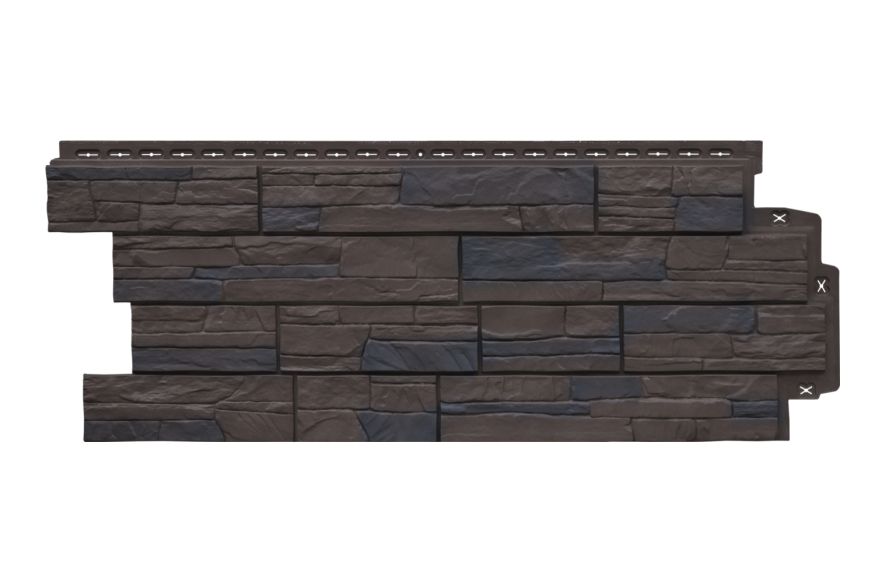 Фасадная панель Grand Line, Сланец Design Plus, Орех купить в Омске