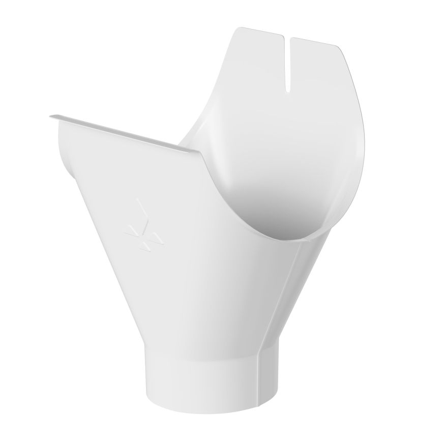 Воронка желоба Aquasystem, PU MATT, RAL 9003 Белый 150/100 купить в Омске