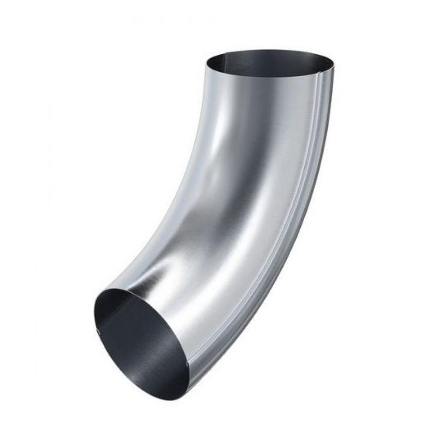 Колено трубы Aquasystem, оцинкованное 125/90 купить в Омске