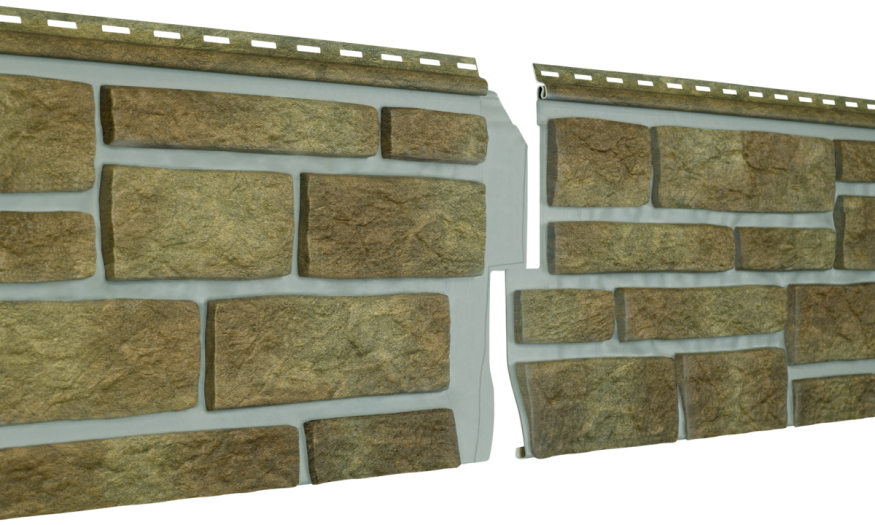 Фасадная панель Ю-пласт Стоун Хаус S-Lock Таганай, Вулканический купить в Омске