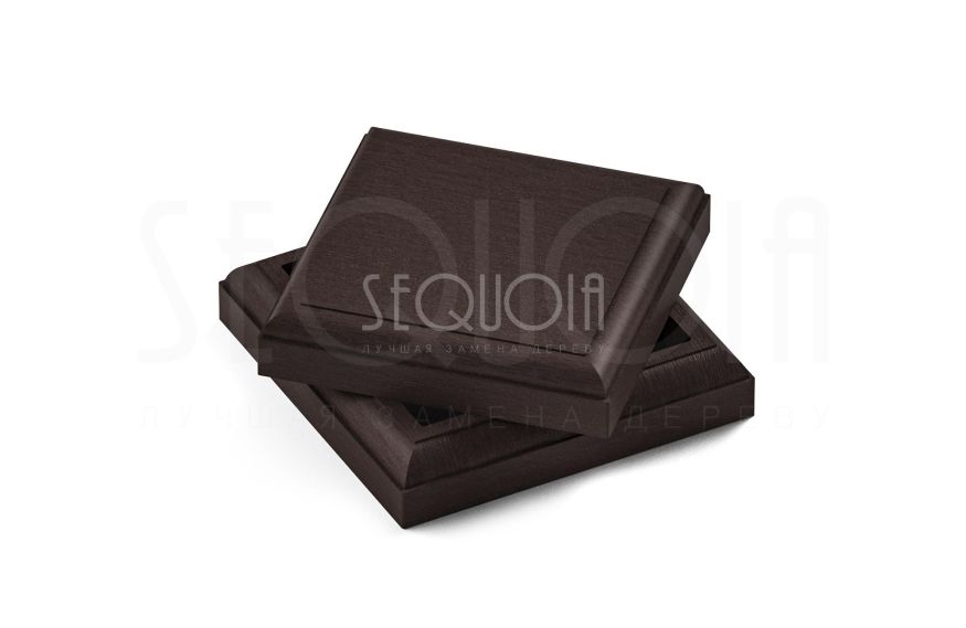 Комплект юбки и крышки для столба SEQUOIA коричневого цвета. купить в Омске