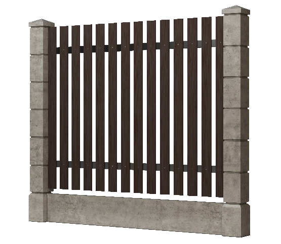 Заборная доска GRINDERDECO, ДПК, шлифованная цвет Венге. купить в Омске