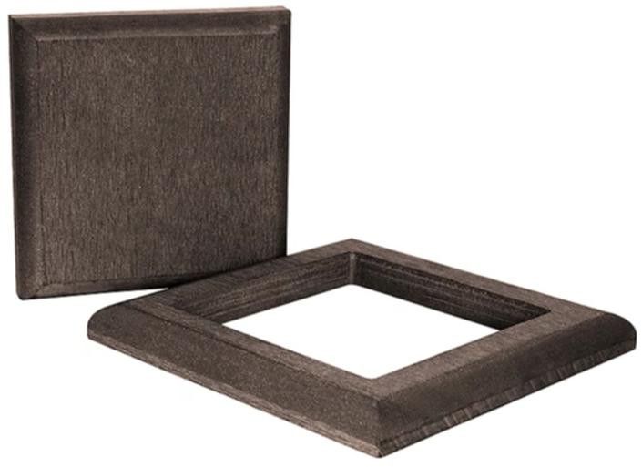 Комплект крышка и юбка ДПК для столба Polivan SINGARAJA коричневый темный. купить в Омске